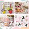 36 Pcs Spring Ornaments for Tree Wooden Flower Ornaments Daisy Tulip Watercolor Floral Hanging Decor Wood Pastel Spring Decor for Home Small Tree Party(Vibrant)
